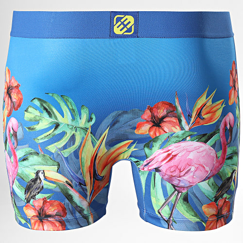 Boxer Flamingo Bleu Marin