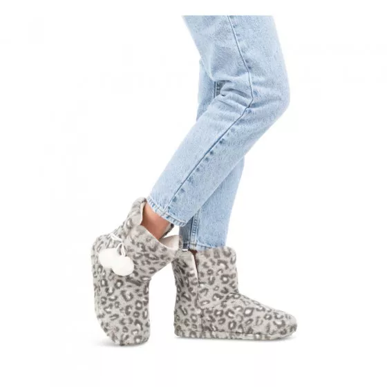 Chaussons bottines GRIS MERRY SCOTT