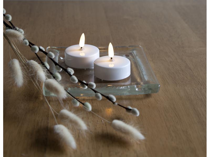 Star Trading LED Teelichter Set Flamme Ø 5.8 x 5.5 cm, Weis Teelichter mit tanzender Flamme