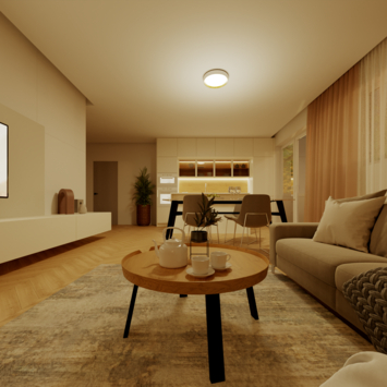 Philips plafonnière Hanno zwart met scene switch 24W