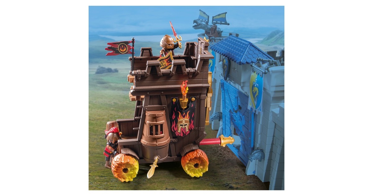 PLAYMOBILNovelmore - Burnham Raiders Strijdwagen met Vuurkanon Constructiespeelgoed  (71643)
