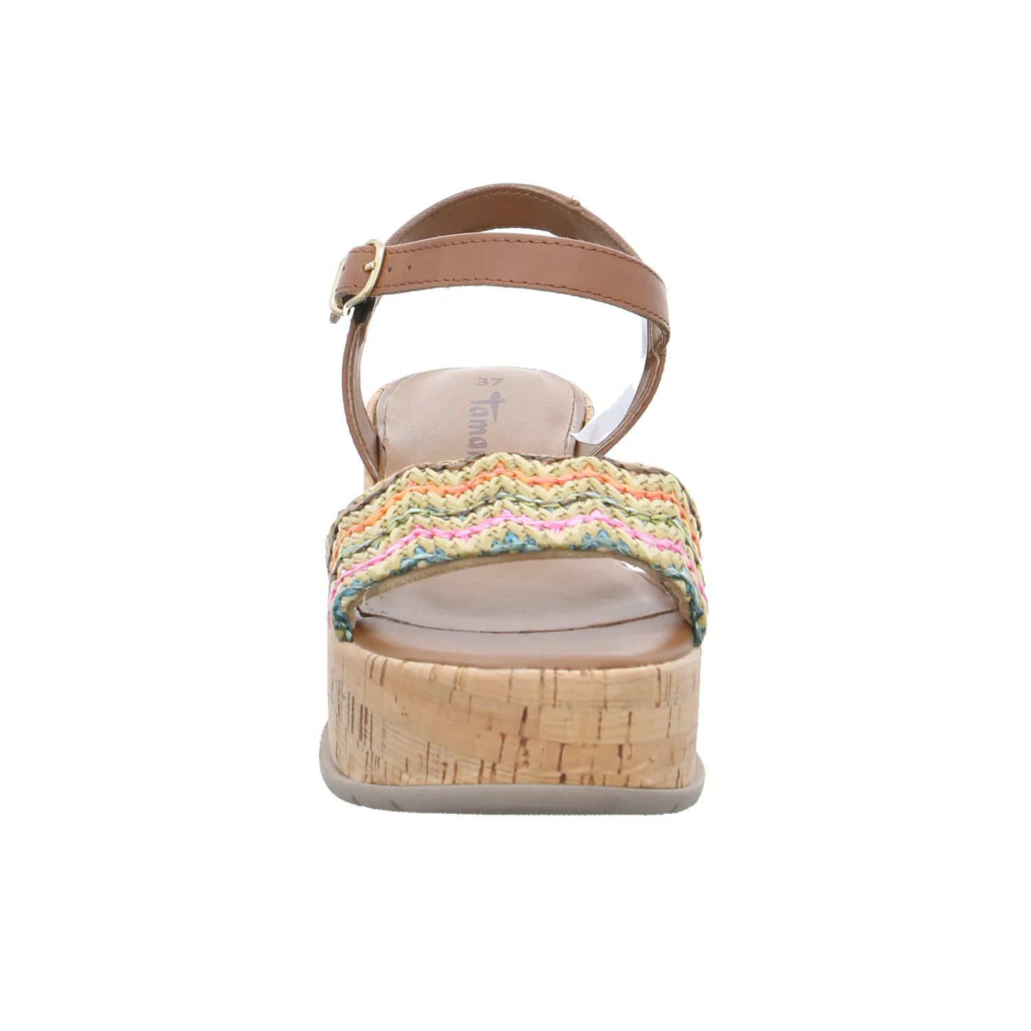 TAMARIS Sandalette Cognac Textil