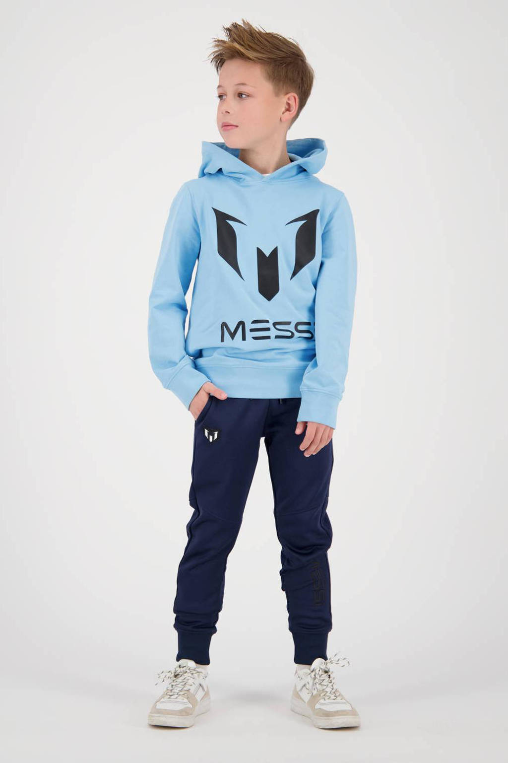 Vingino hoodie met logo lichtblauw