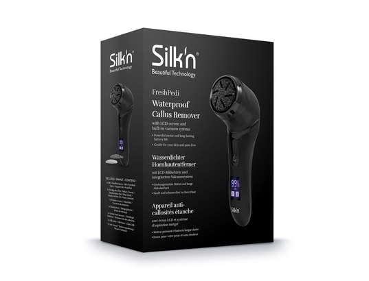 SILK'N - Râpe avec système d'aspiration et écran digital freshpedi bl...