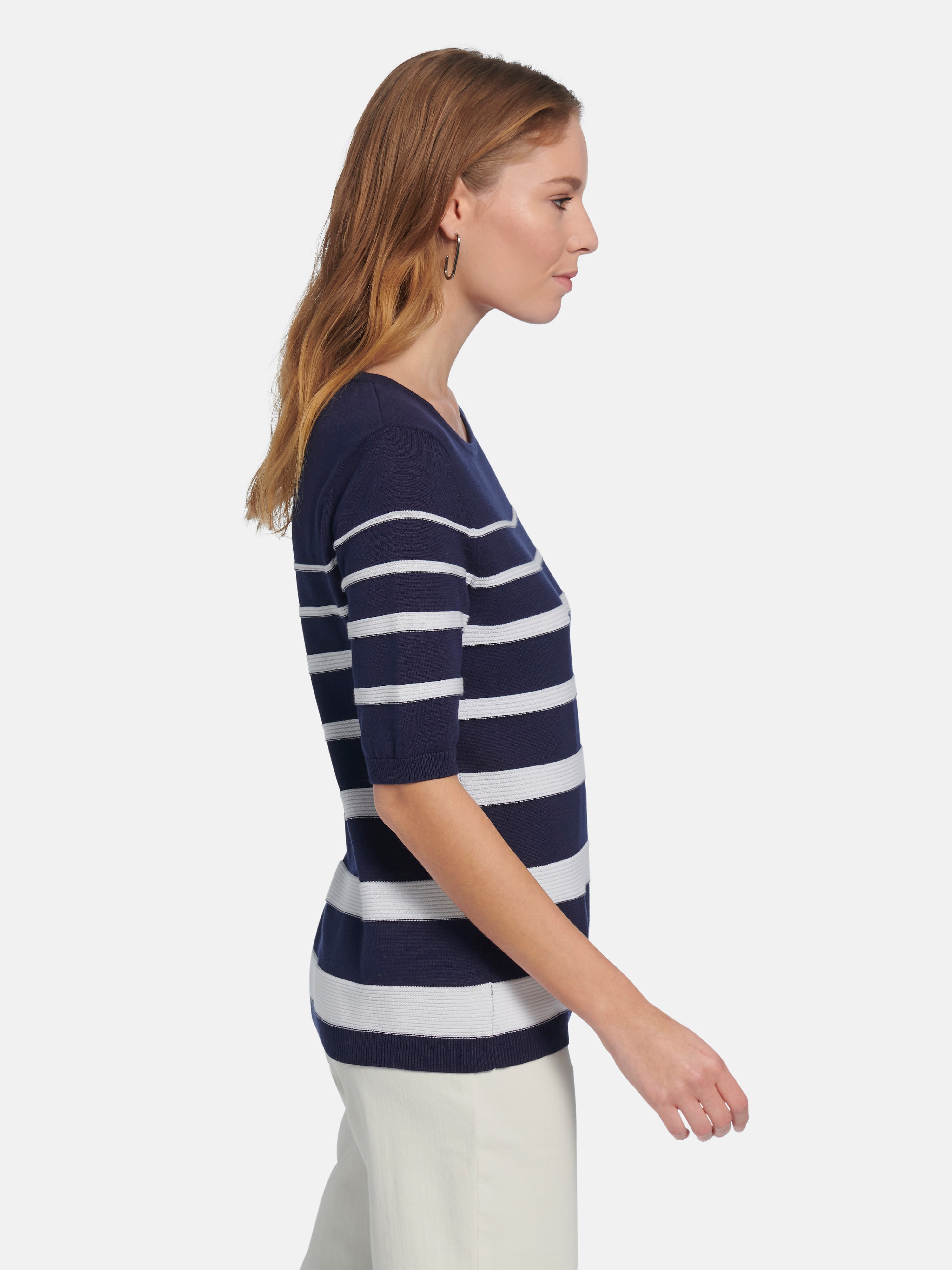 Rundhals-Pullover aus 100% SUPIMA®-Baumwolle