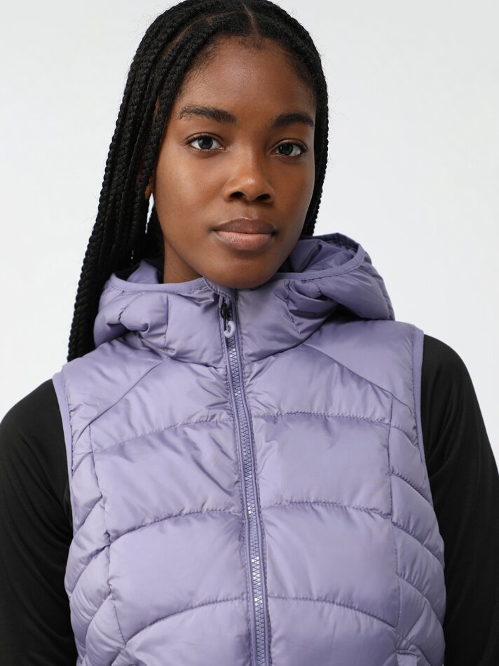 Colete esportivo acolchoado - Malva Pastel