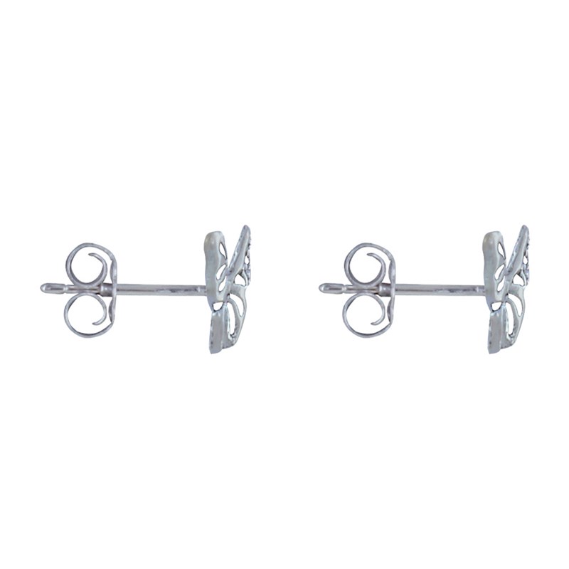 Boucles d'Oreilles Argent Papillon des Iles Ajouré
