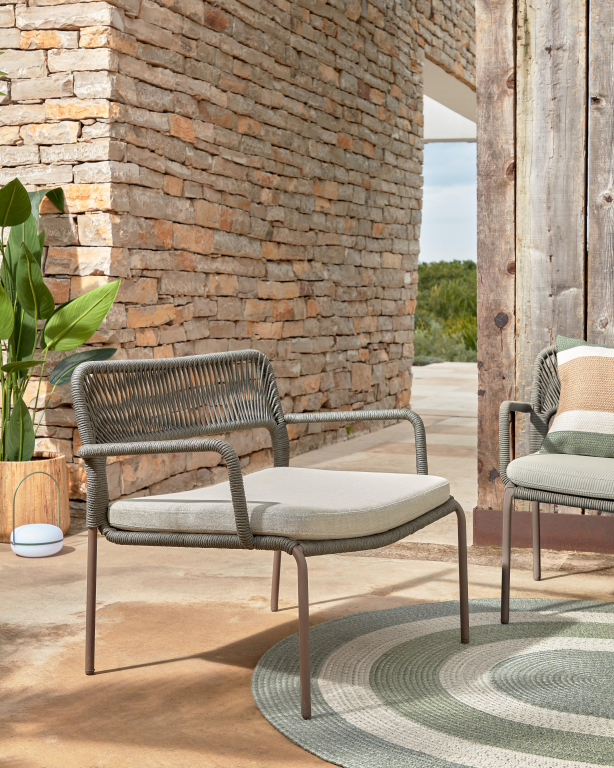 Kave Home Tea tafellamp oplaadbaar LED zwart