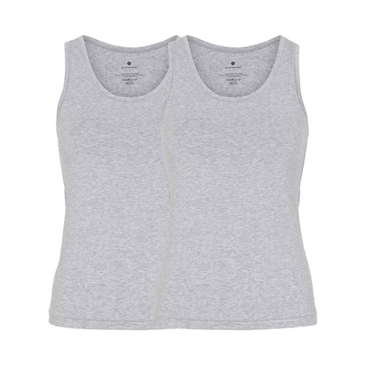 JBS 2-pak Singlet Top, Light Grey Melange, M