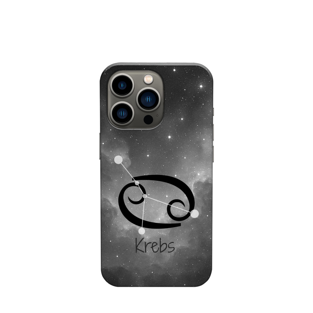 iPhone 13 Pro Kunststoff Hülle Krebs 4 - Grau