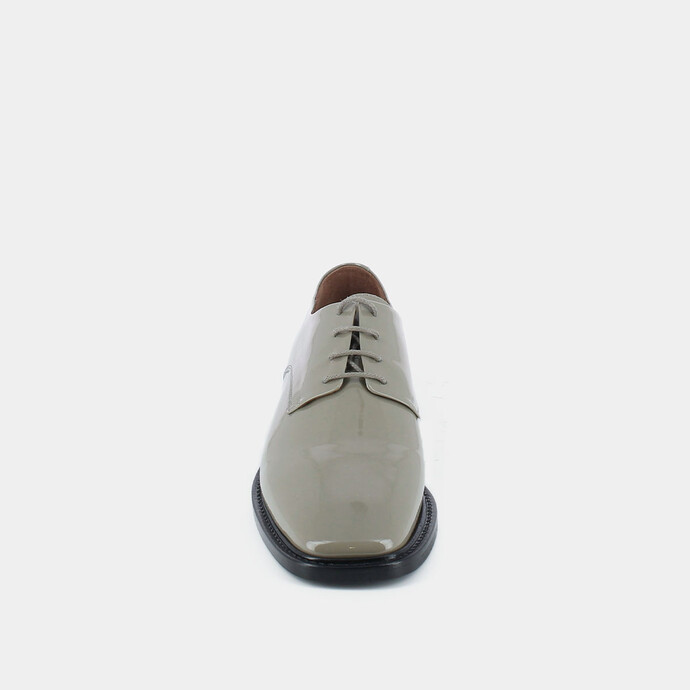 Derbies  en cuir vernis gris