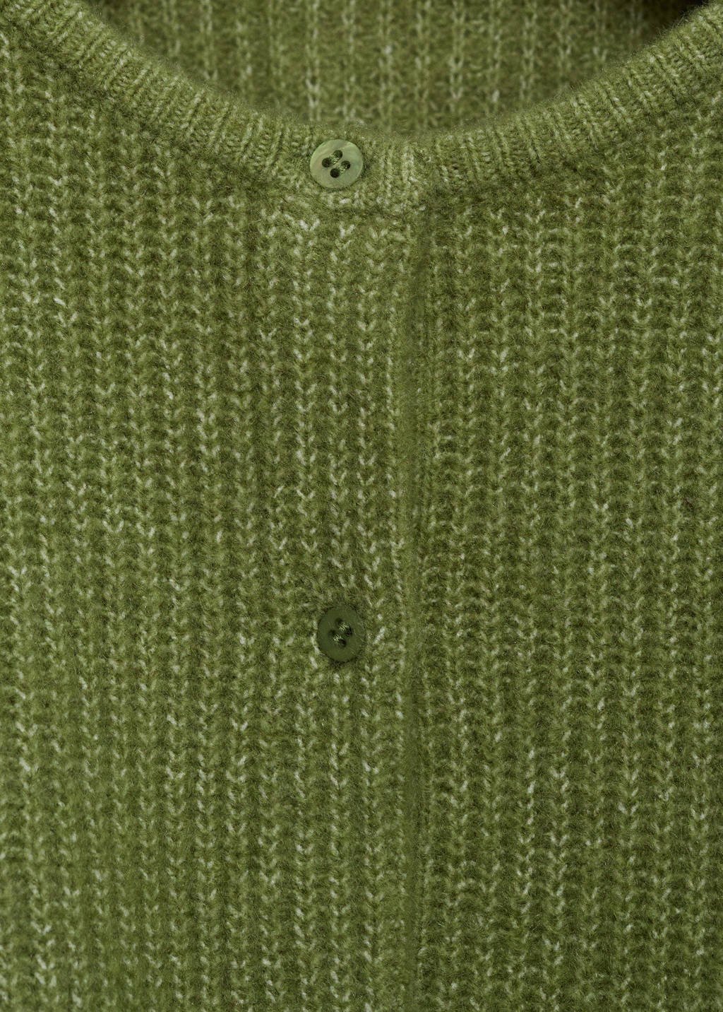 Mango Kids cardigan groen gebreid