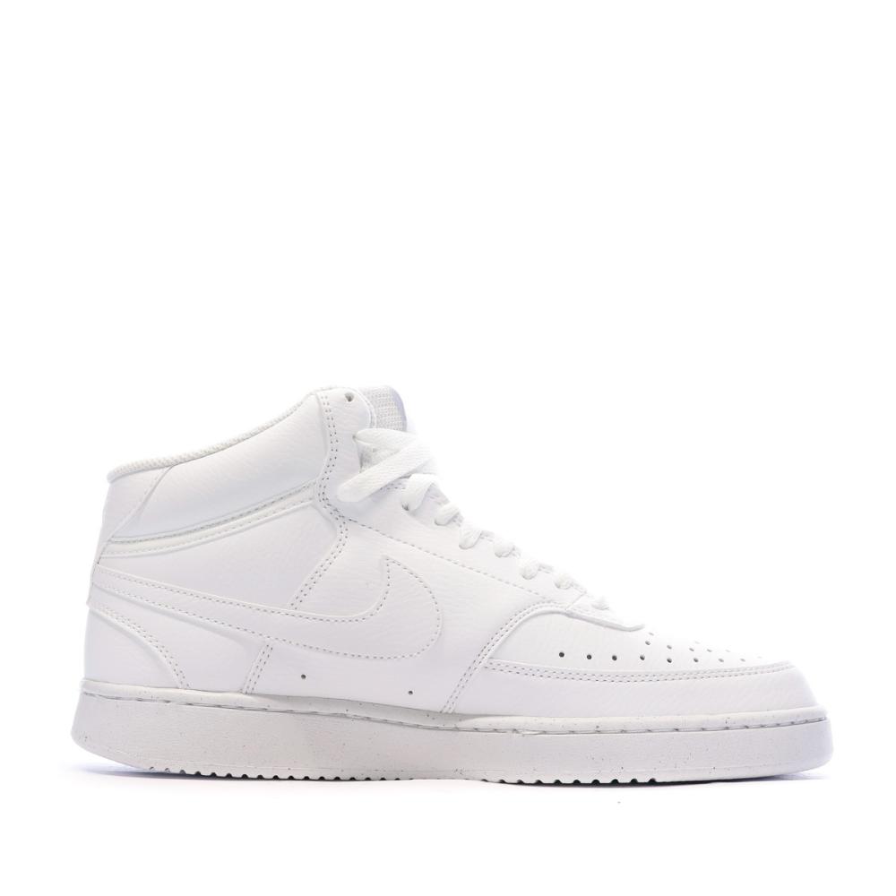 Nike Baskets Blanches Homme Nike Court Vision Mid