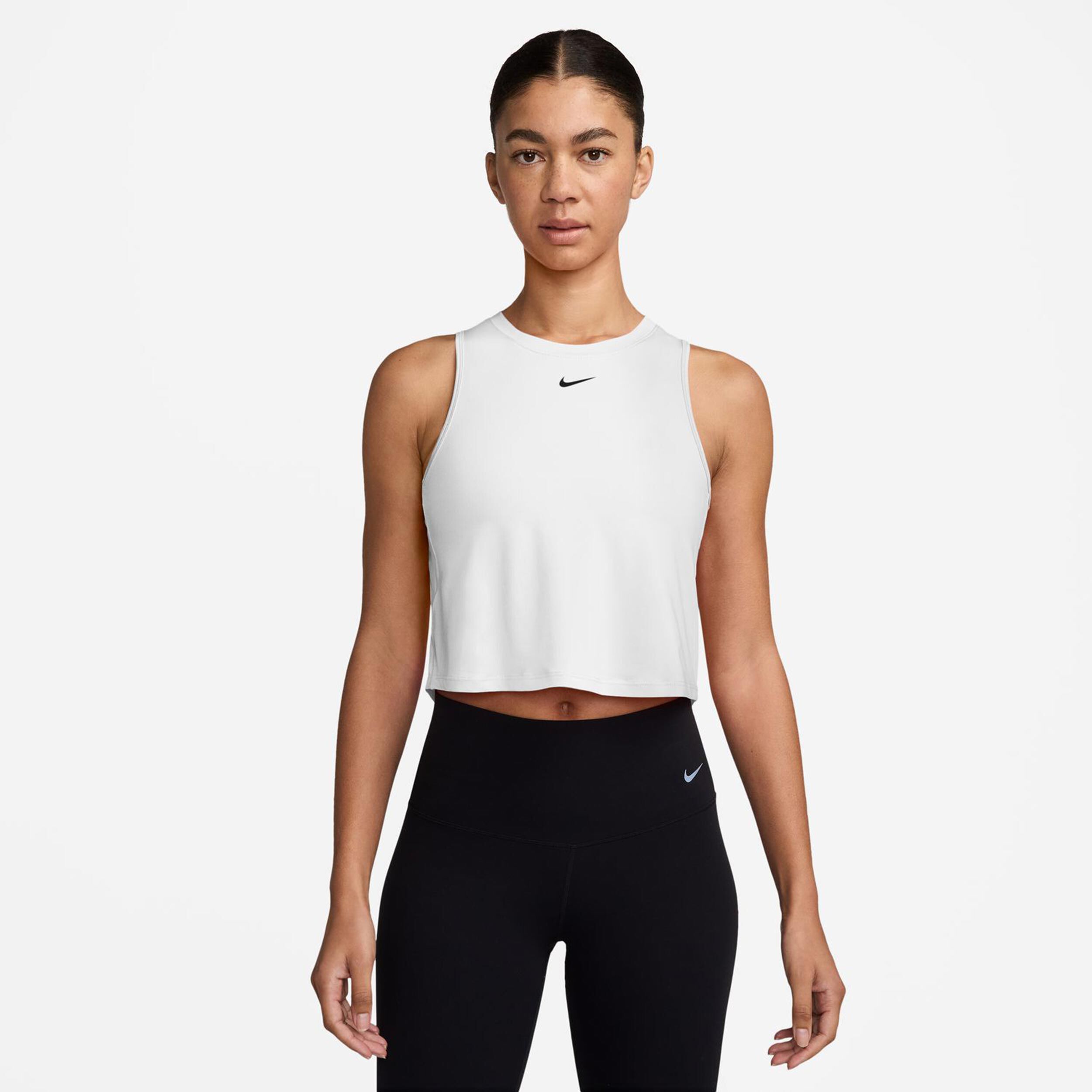 Nike One Classic Dri-FIT Crop Débardeur Tank Top Femmes - Blanc