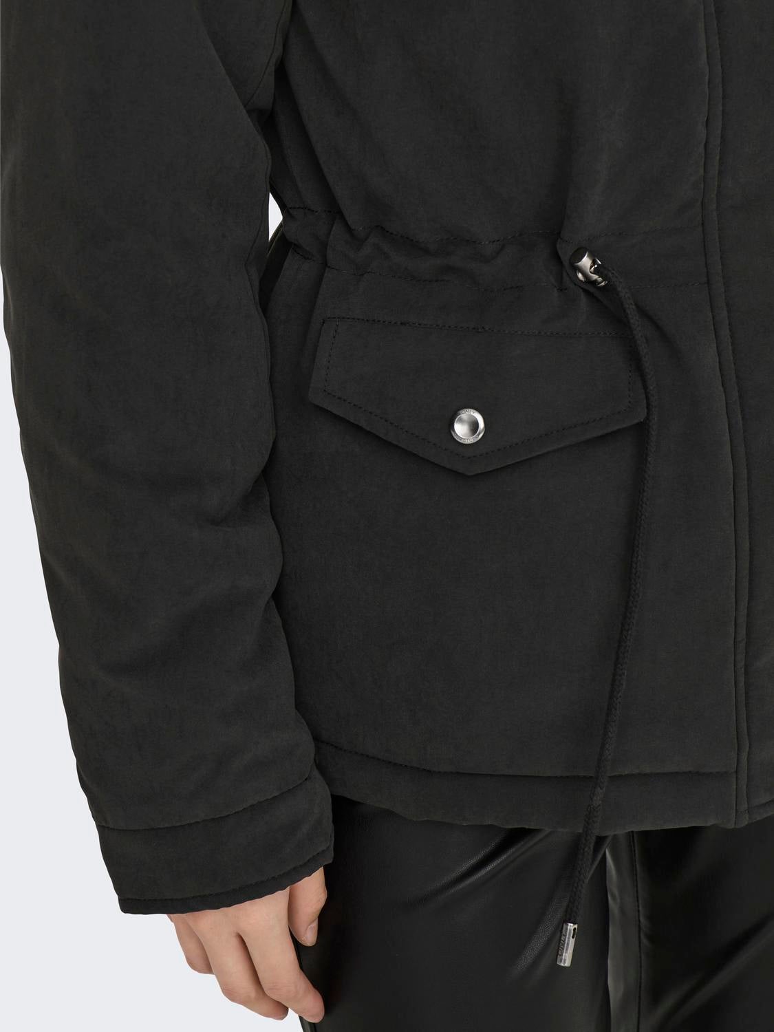 ONLNEWSTARLINE Langer Parka Black