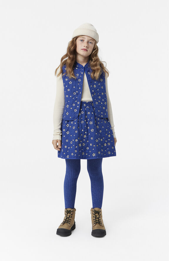 Molo Glitter Rib Tights Blå