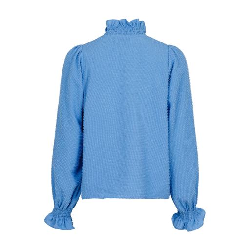 Neo Noir Brielle Glitter Bluse, Dusty Blue, 38