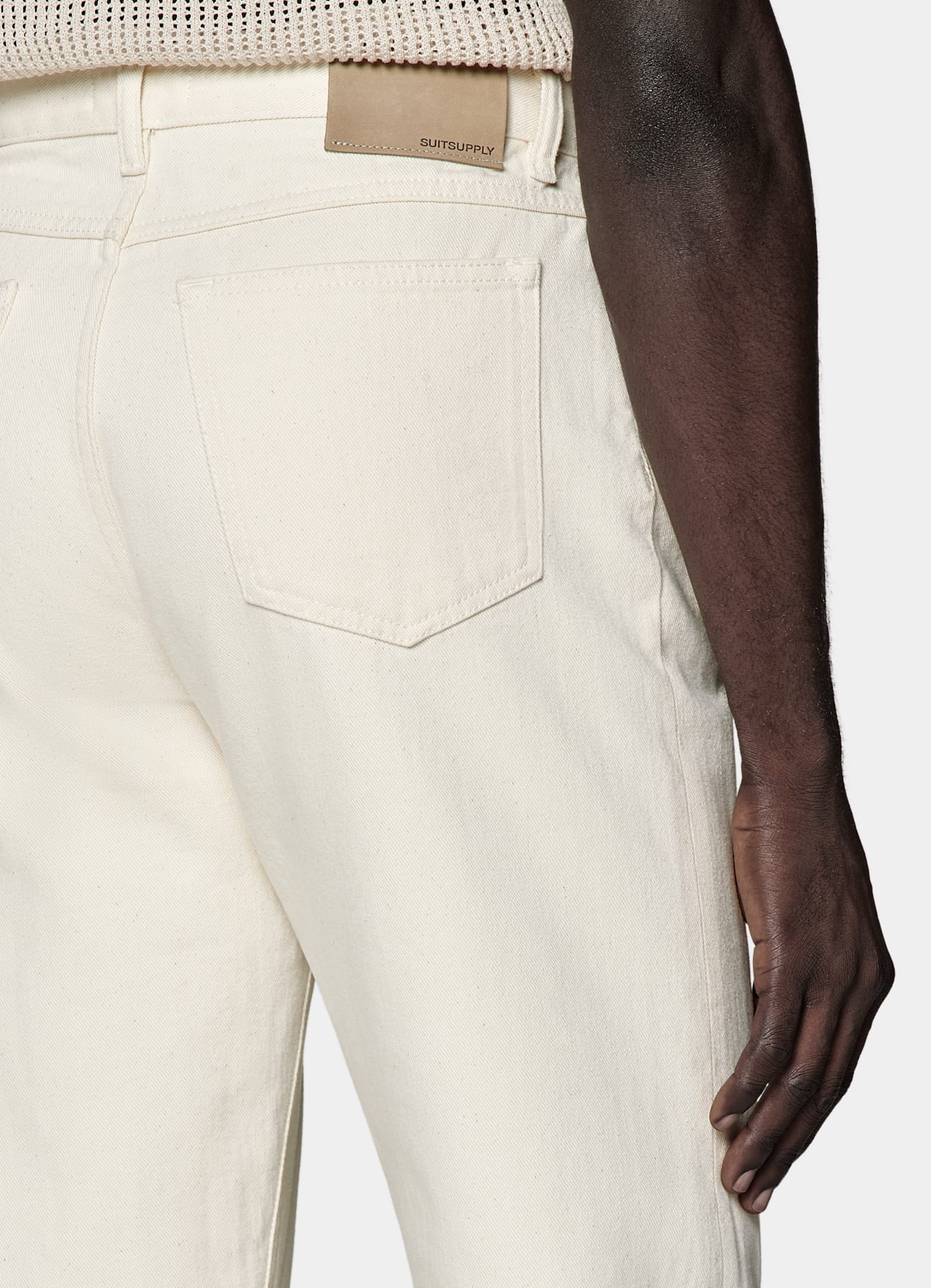 Jean Straight Leg blanc cassé
