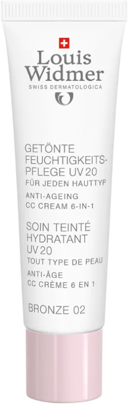 Louis Widmer Getinte Dagverzorging UV20 Bronze 02 Ongeparfumeerd 30ml