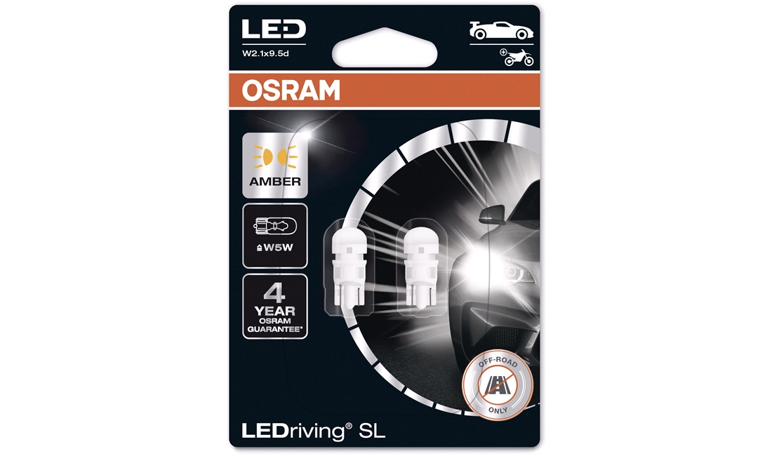 Pæresæt W5W Orange LEDriving - Osram