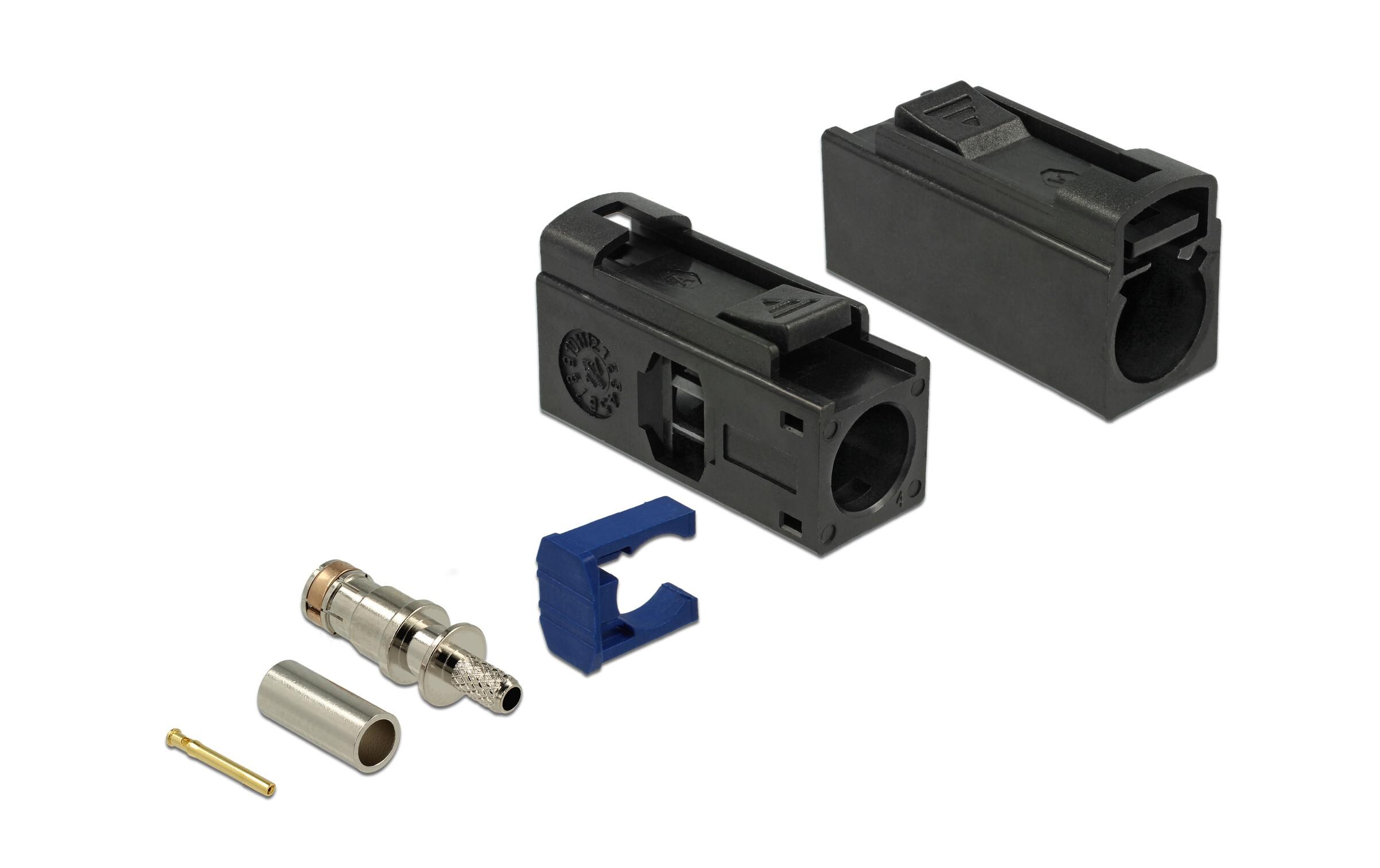 Antennenadapter zum Crimpen FAKRA A Buchse (f) - Offen OffenDelock FAKRA A Buchse 25 mm (lang) zum Crimpen
