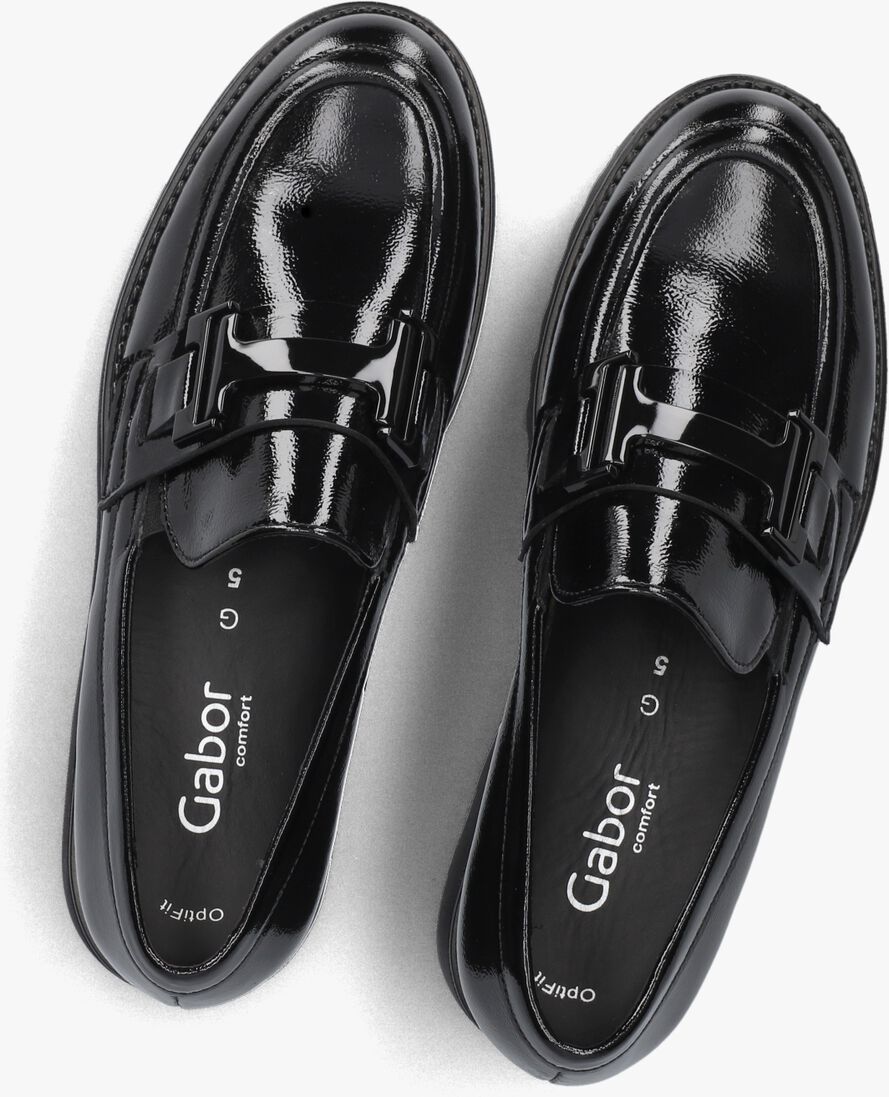 zwarte gabor loafers 452