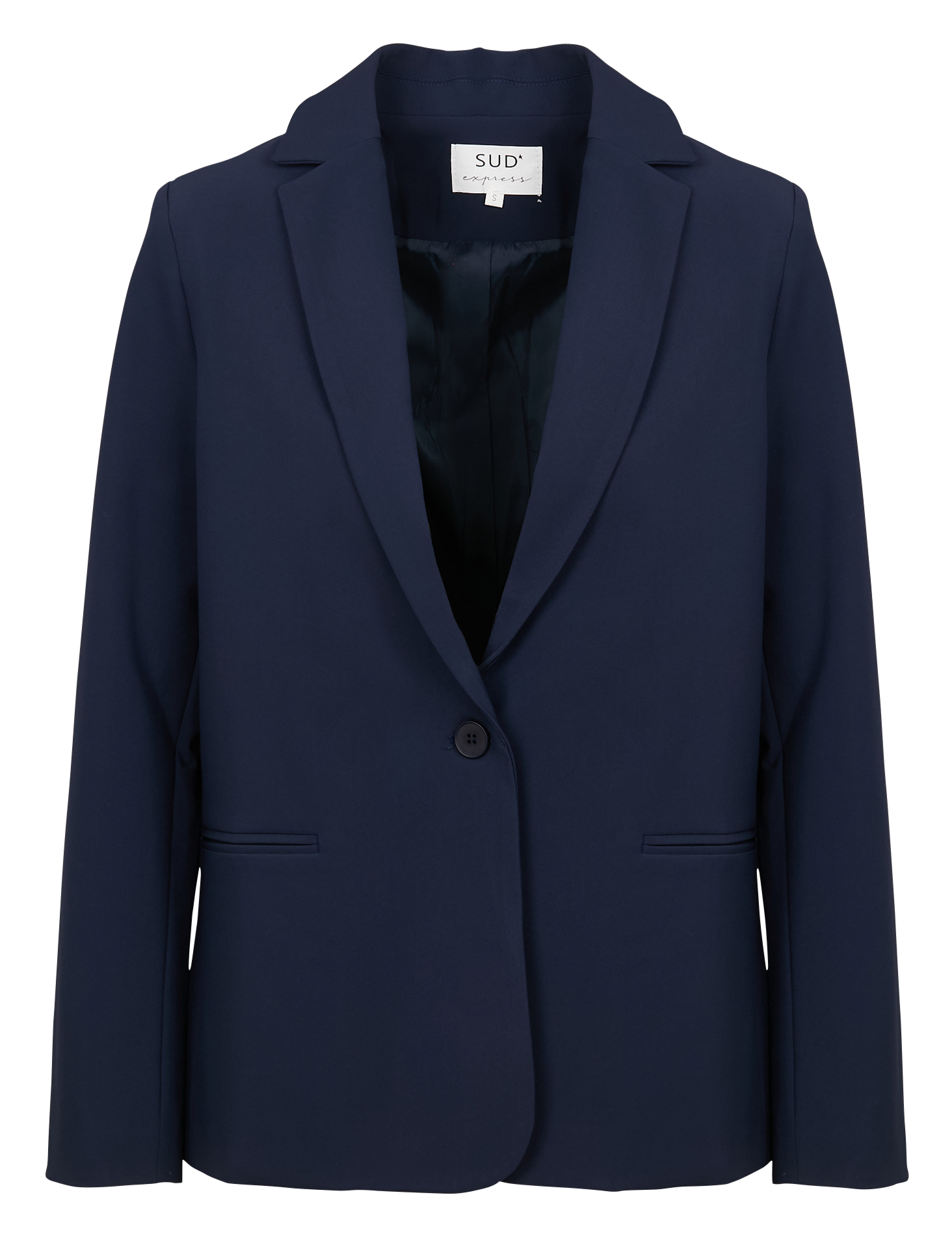 VEDELINE - Veste de tailleur droite | Bleu