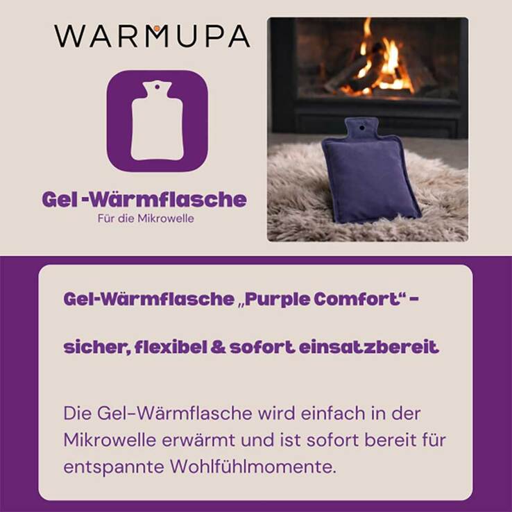 Wärmflasche mit Gel für die Mikrowelle Warmupa, 1 St