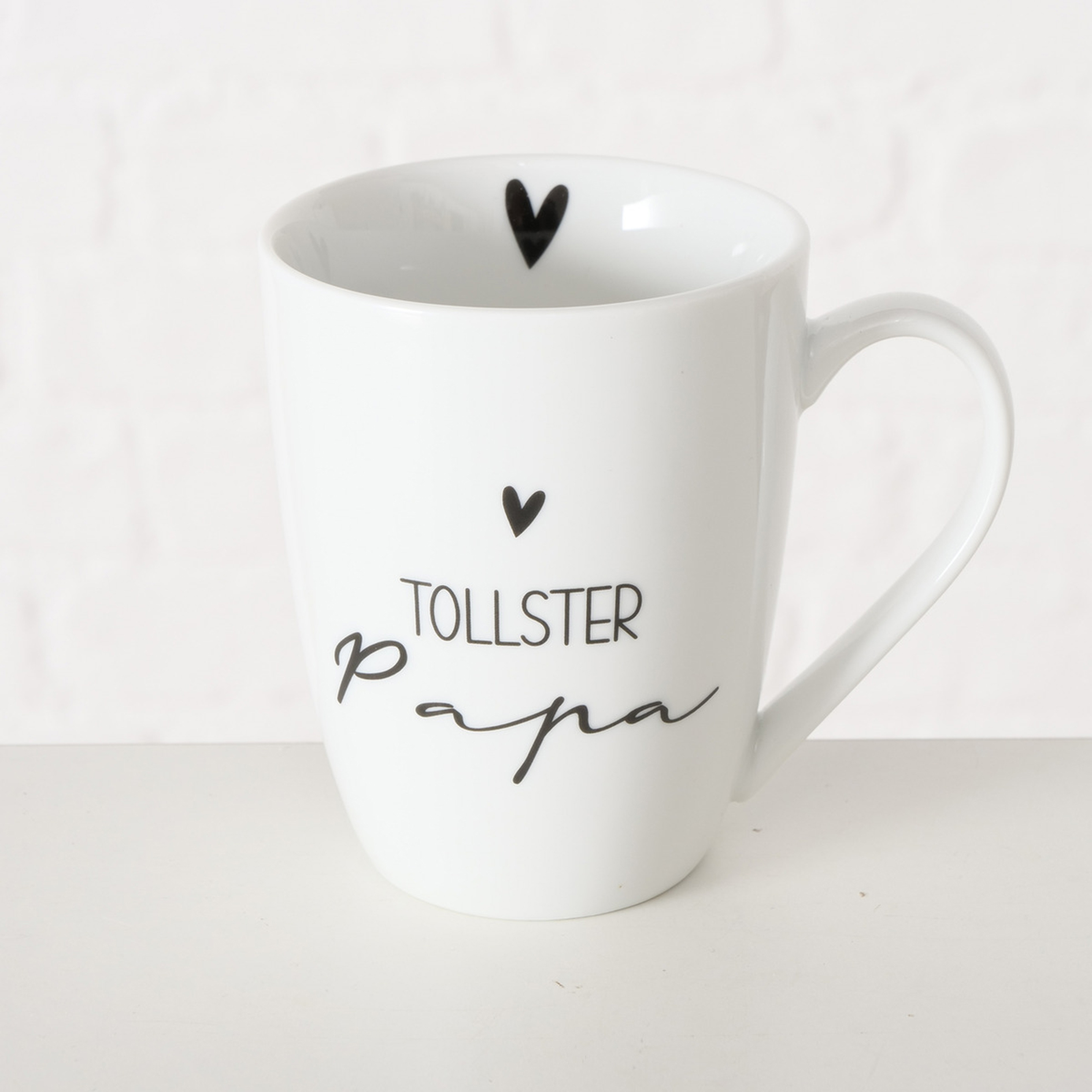 Becher - weiß-schwarz - Familie - sortiert - 330 ml