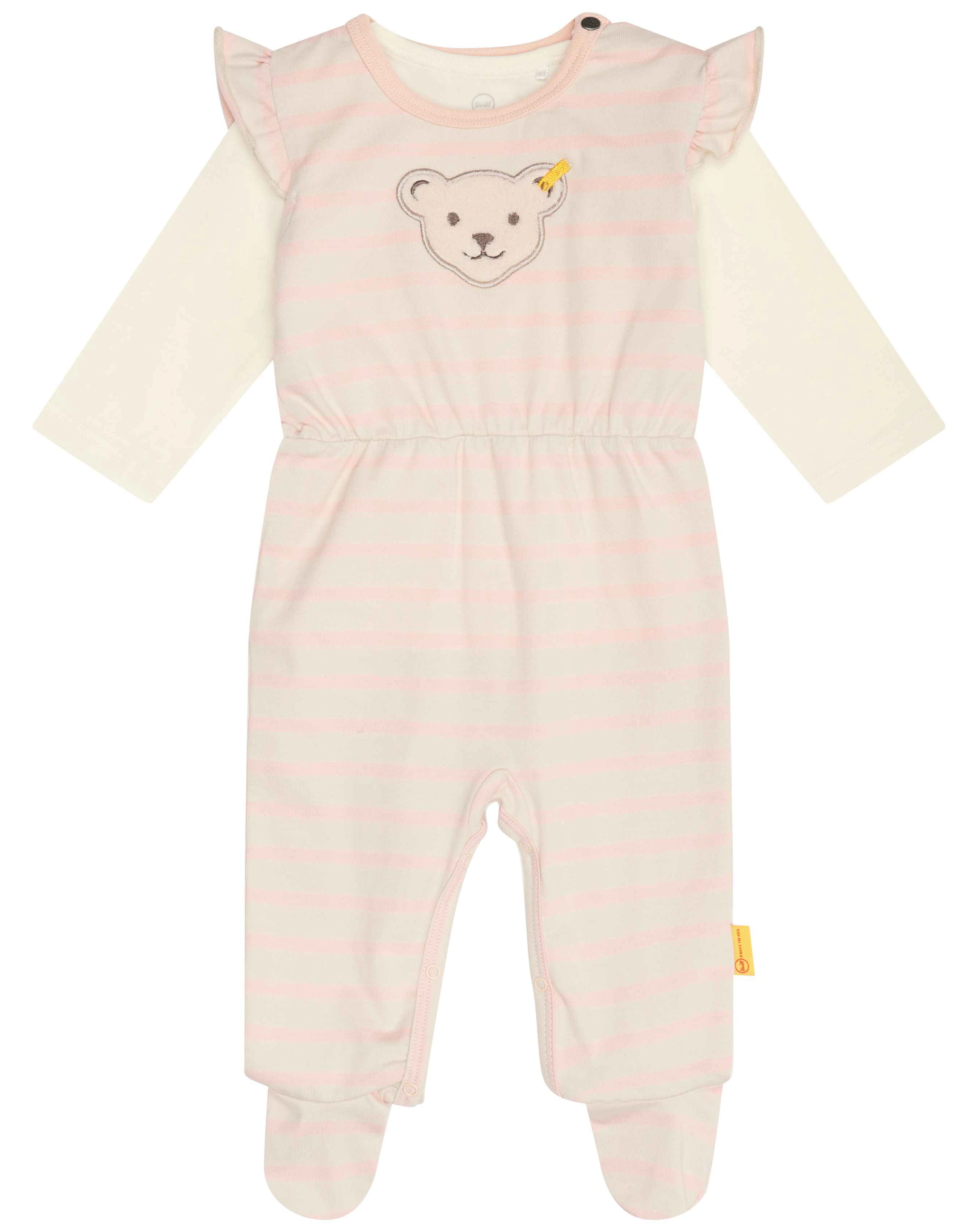Strampler-Set BIRD'S TWITTERING WELLNESS mit Langarmshirt in peachy keen
