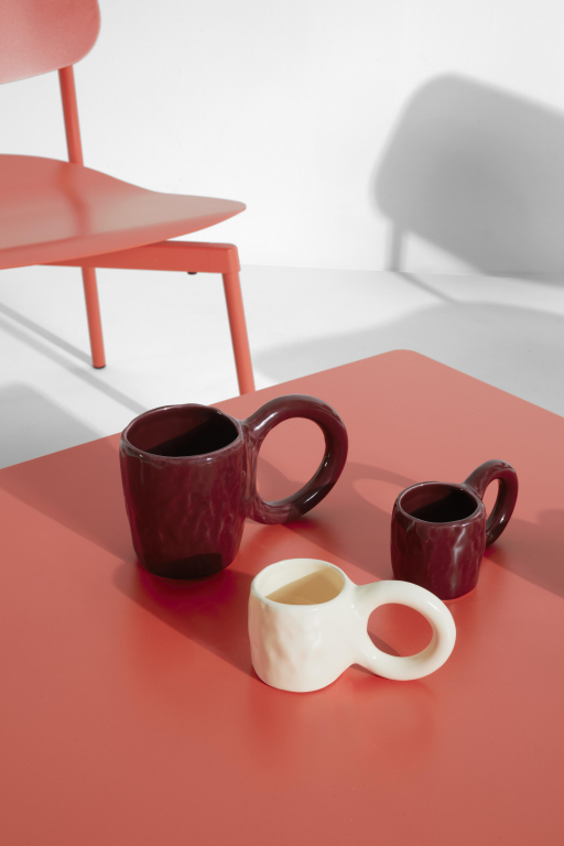 Petite Friture Fromme eettafel 70x70 Coral
