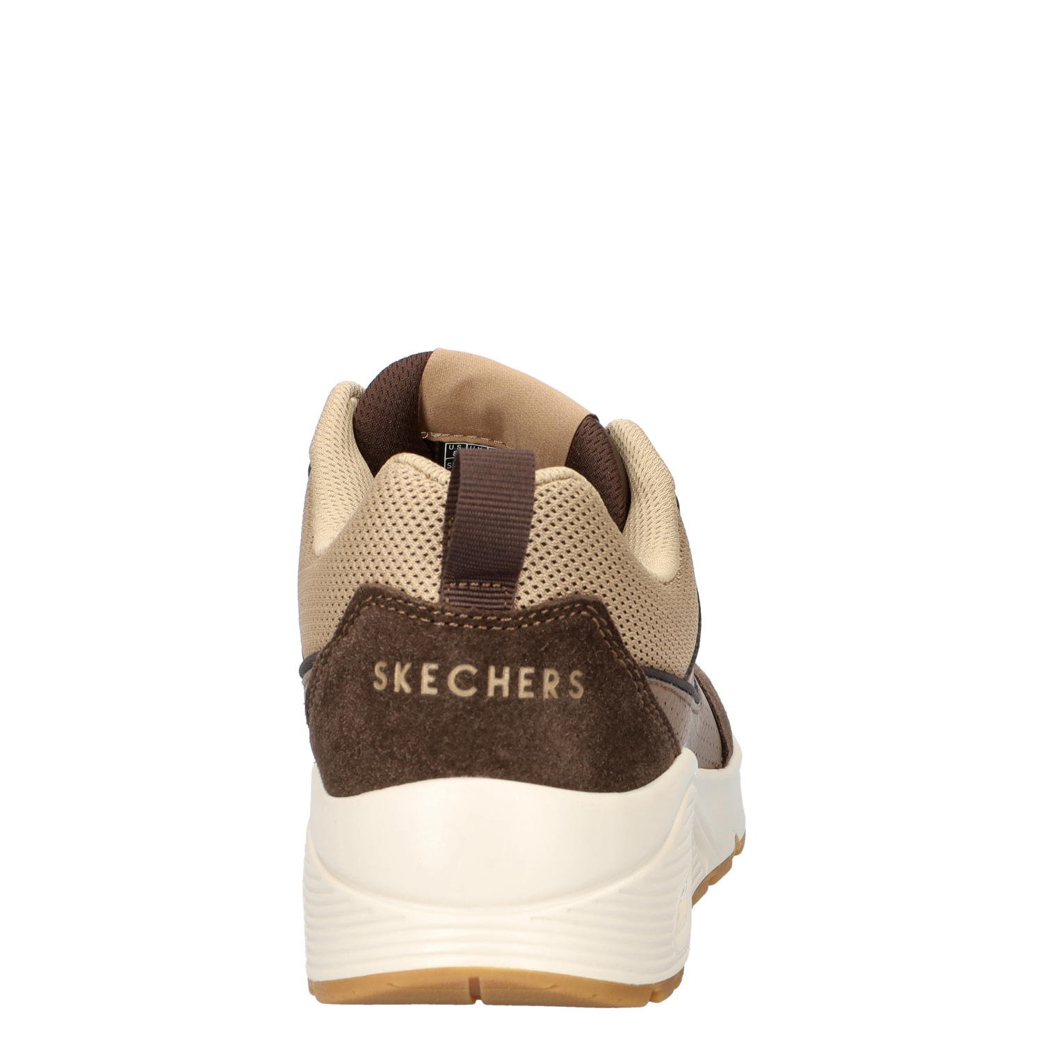 Uno Retro One heren sneaker Skechers Bruin