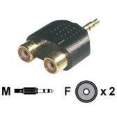 MCL 3.5mm / 2xRCA Adapter Noir