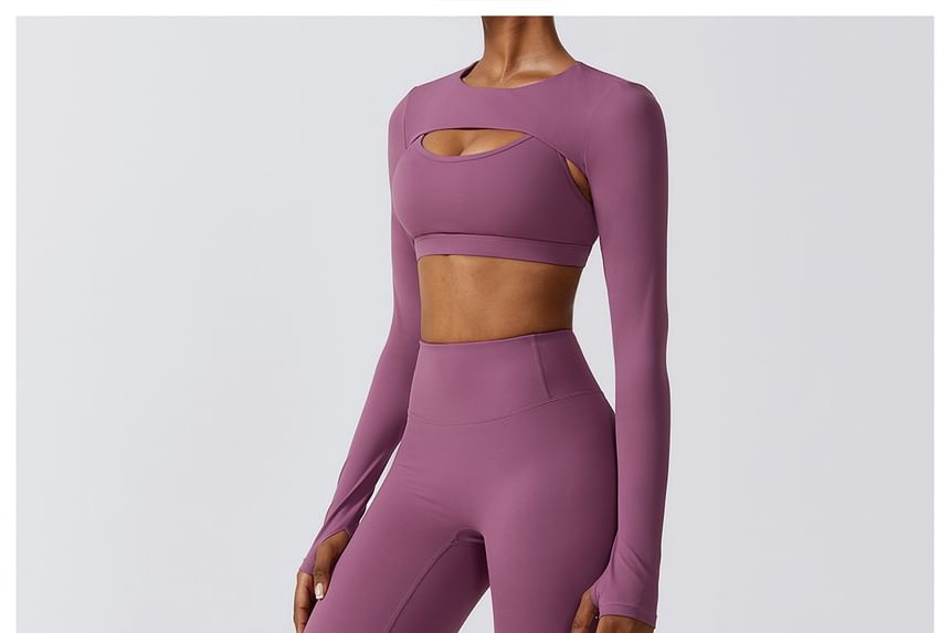 Skinniano - Sportjas met ronde hals en effen kleur
