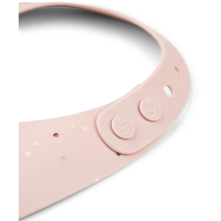 Done by Deer™ Silikon Lätzchen Confetti rosa