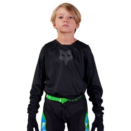 Maillot cross Fox YOUTH BLACKOUT - Noir