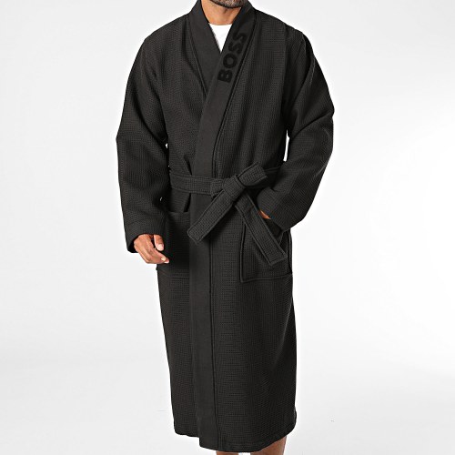 Peignoir Waffle Kimono 50469787 Noir