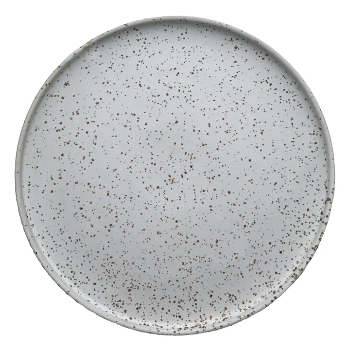 Oyoy Assiette Inka en porcelaine - Set de 2 | Blanc