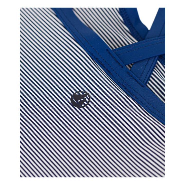 Petit Bateau Maillot 1 Pièce Madoc Rayé | Ecru