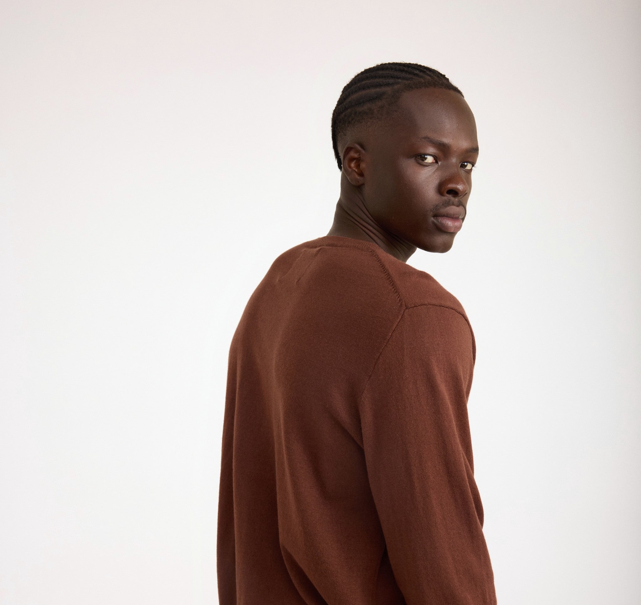 COTTON<br>Soft Knit Crewneck Sweater