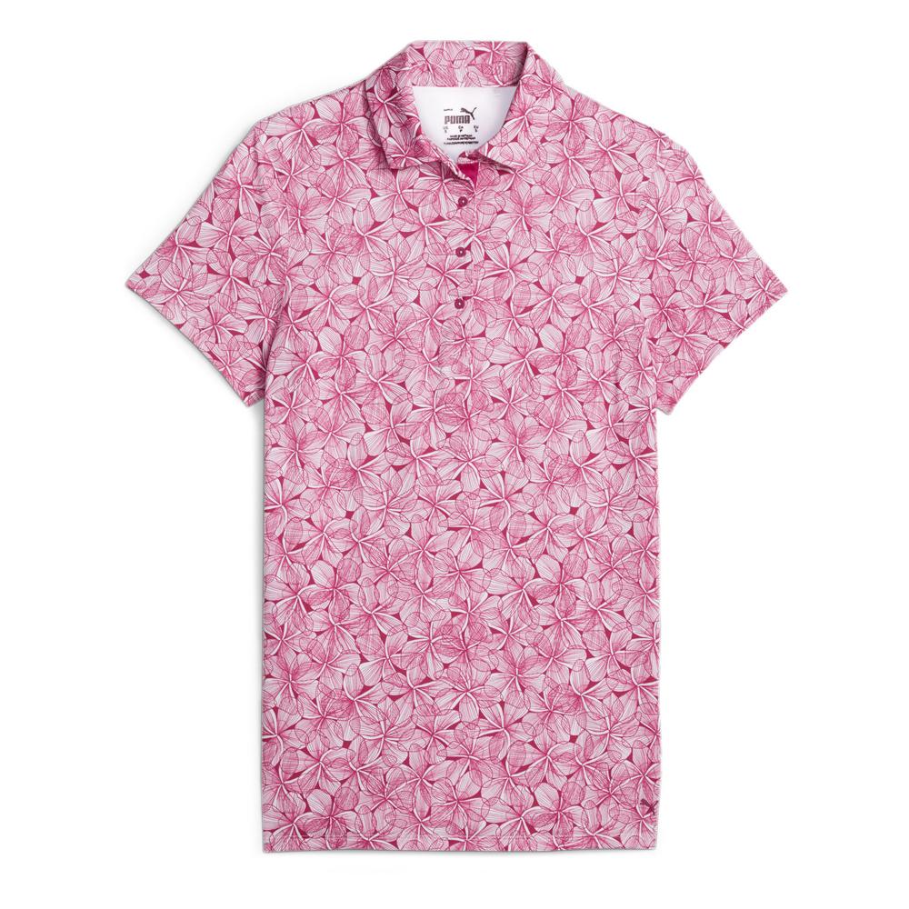 Puma Polo à Motifs Rose Femme Puma Plumeria