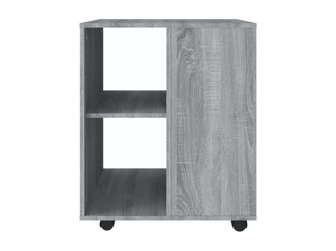 Armoire roulante Sonoma gris 60x53x72 cm Bois d'ingénierie