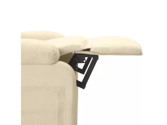 Fauteuil inclinable Crème Tissu