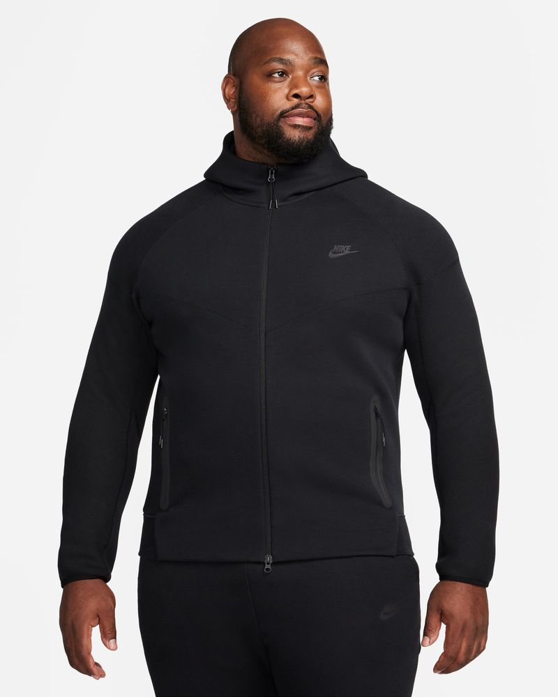 Sweat zippé à capuche Nike Sportswear Tech Fleece Noir pour homme