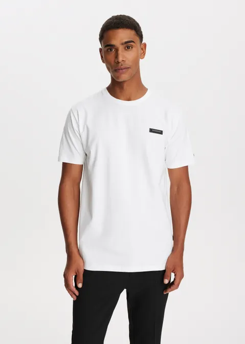 T-shirt met logo wit (WIT)