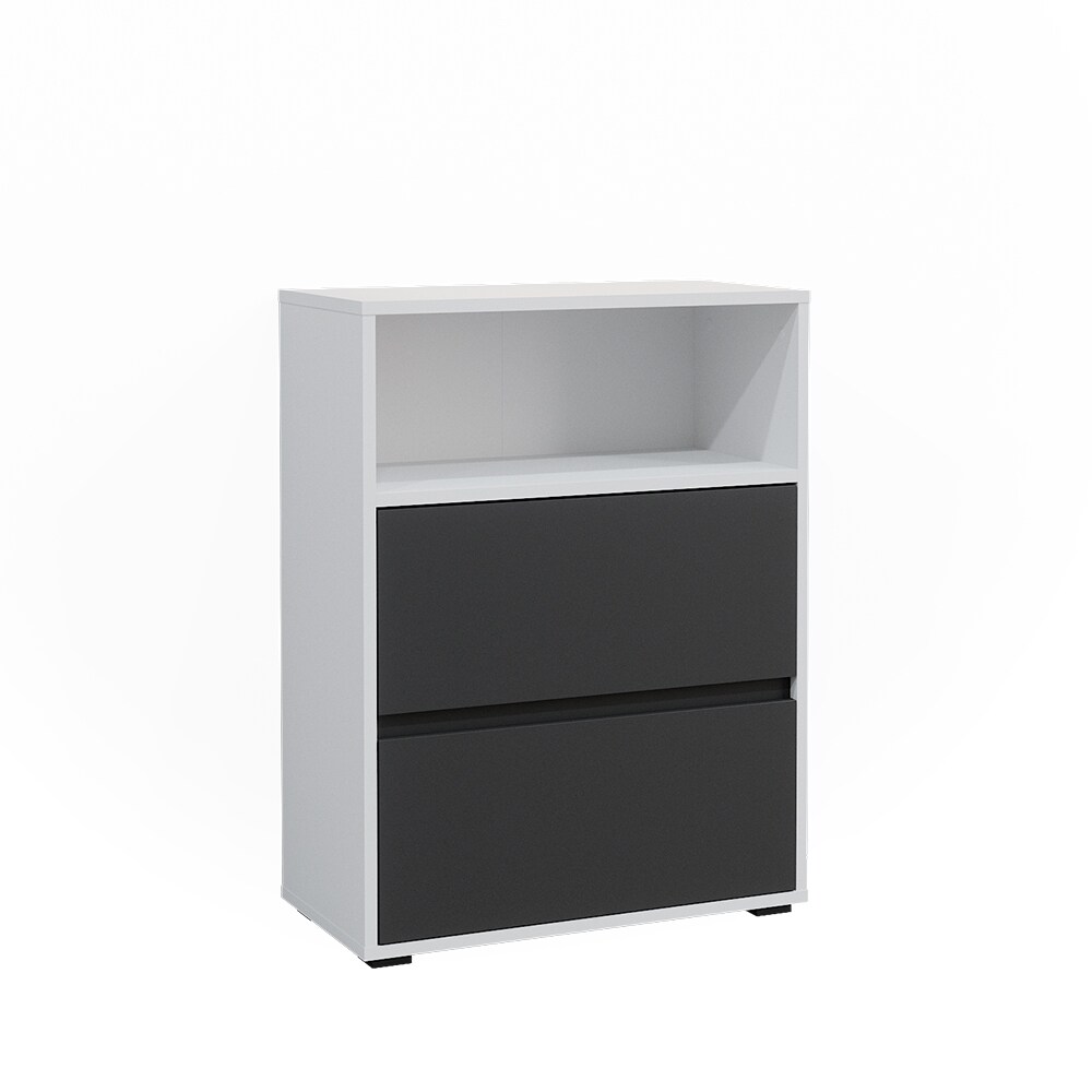 Vicco Midischrank Maltin Weiß Anthrazit 60 x 30 cm Badezimmer
