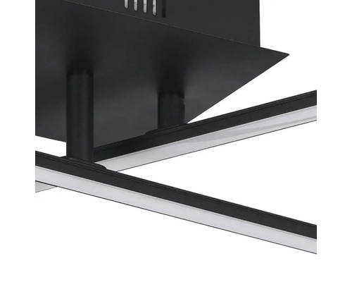 LED plafondlamp 3x3,5W 1500 lm 3000K 50x14,5 cm Lasana 3 zwart/wit