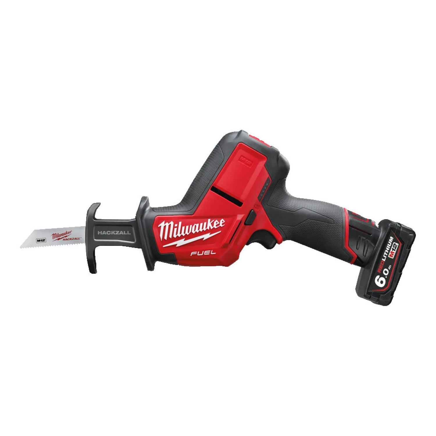 Milwaukee M12 CHZ-602X 12V Li-Ion accu reciprozaag set (2x 6.0Ah accu) in HD Box - snelwissel - koolborstelloos