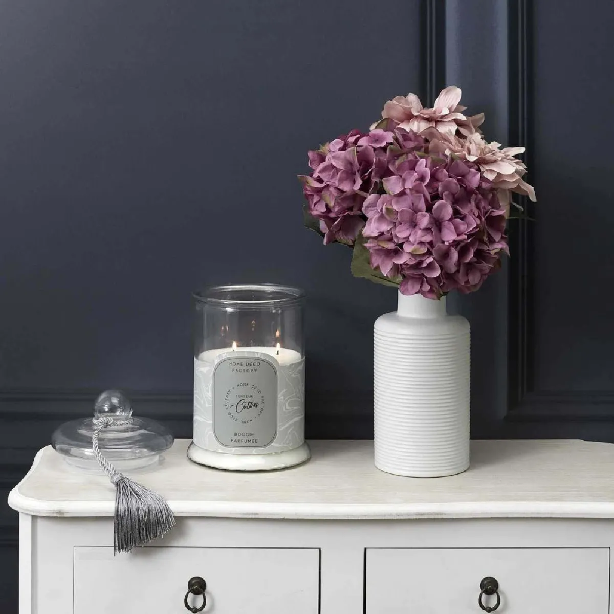 The Home Deco Factory Bougie Bonbonnière - Senteur coton