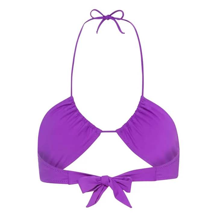 SMALLABLE BASICS Haut De Maillot De Bain Triangle Inversé | Violet